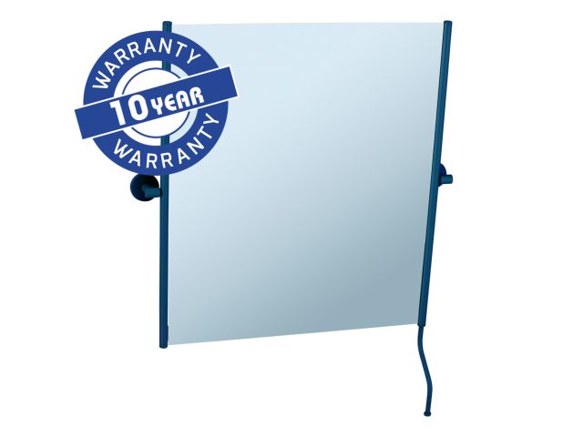 MERIDA STELLA BLUE LINE tilting mirror in a matt blue frame with a handle for easy tilt angle adjustment, 50 x 60 cm, blue